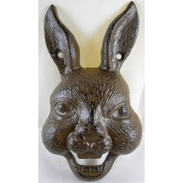 Cast Iron Wall Mounted Rabbit Bottle Opener by MGS 